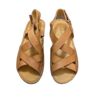 Auditions Brown Criss-Cross Sandals